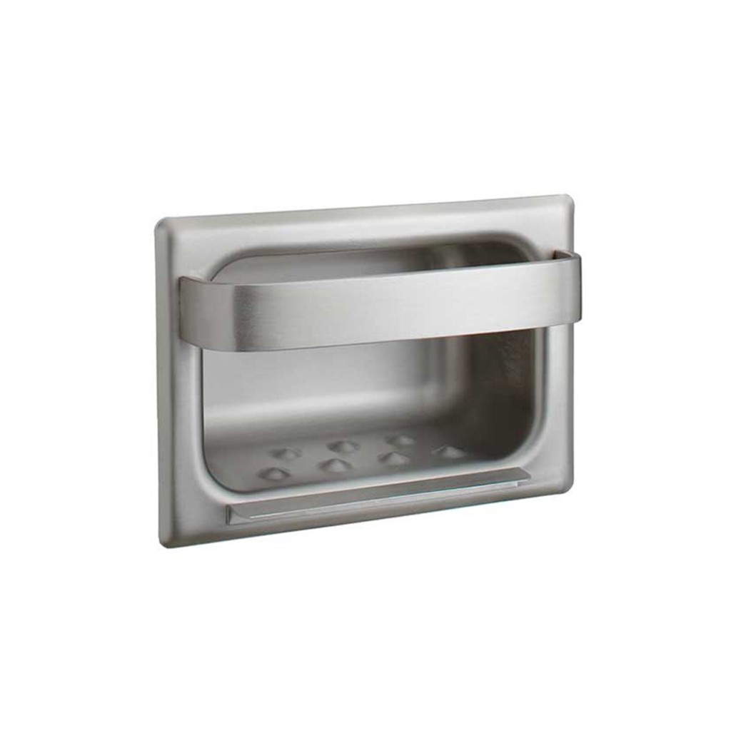 Bobrick B-4390 Recessed Heavy-Duty Soap Dish and Bar