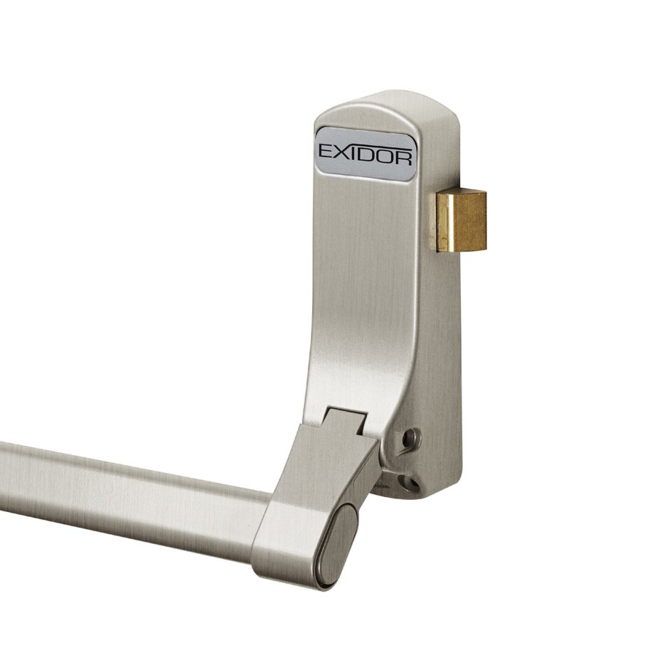 Panic Latch for Single Doors – Satin Stainless Steel Effect