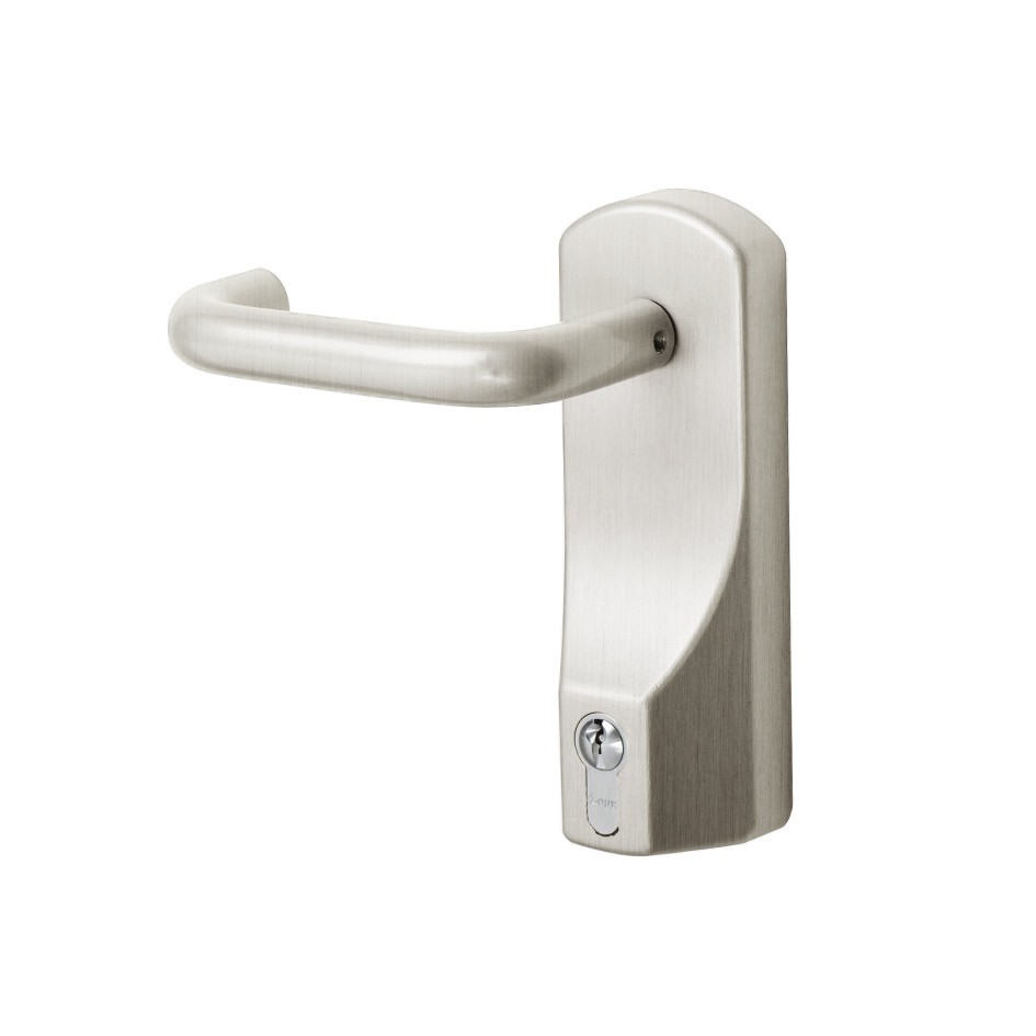 Heavy Duty Lever Operated Commercial Grade Outside Access Device – Satin Stainless Steel Effect