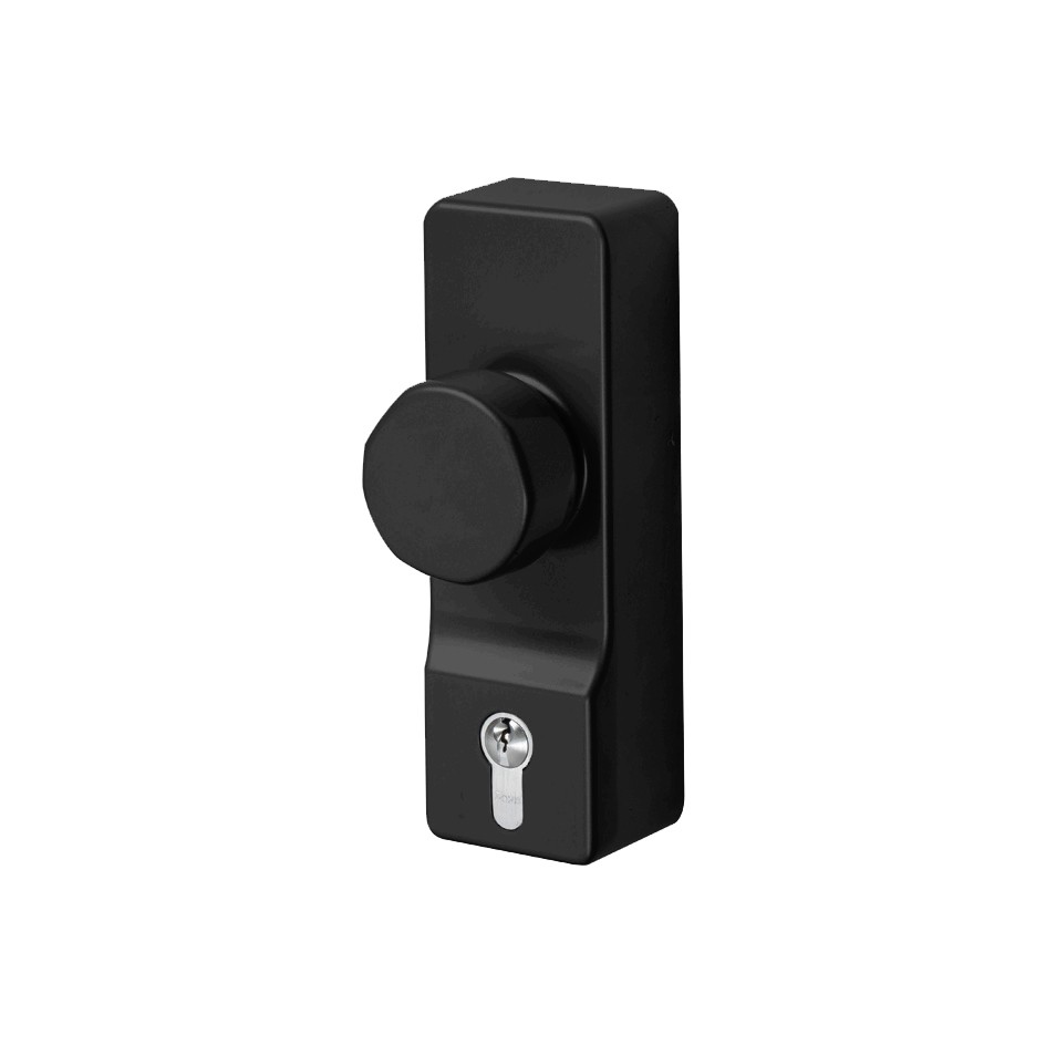 Heavy Duty Knob Operated Outside Access Device – Matt Black