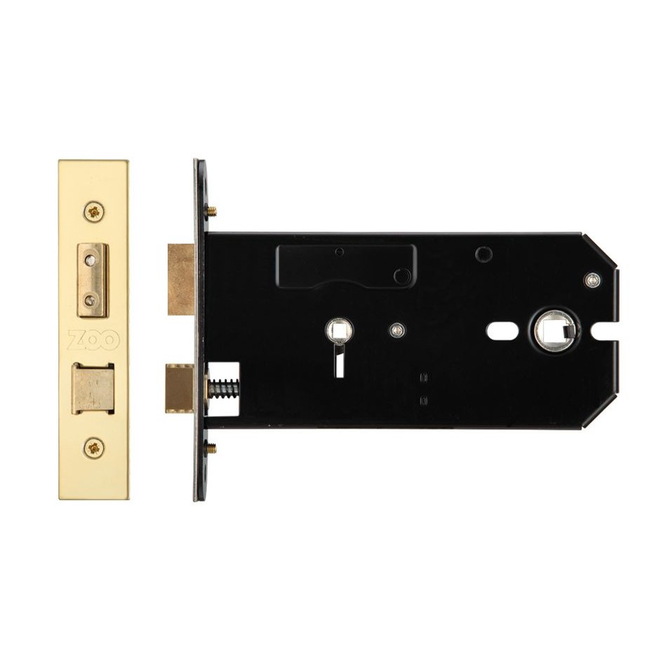 Hortizontal Mortice Bathroom Lock – Anti–tarnish Brass