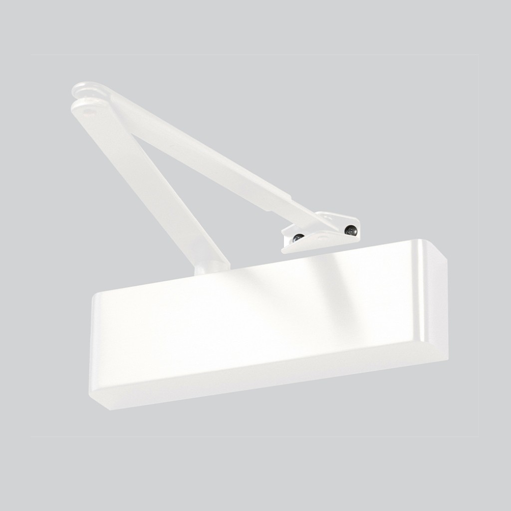 Heavy Duty Adjustable Power Hydraulic Door Closer – Matt White
