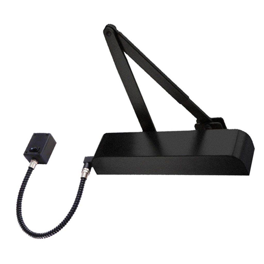 Electromagnetic Hold Open / Swing Free Door Closer (E-mag Closer) – Matt Black