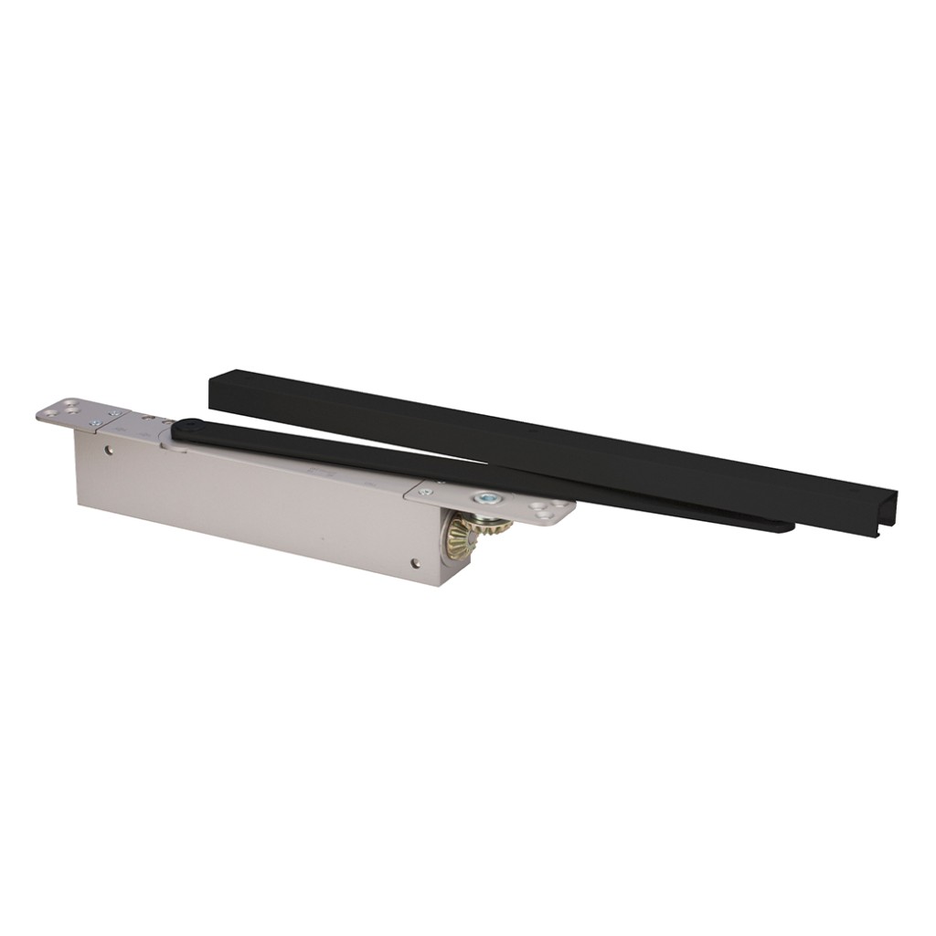 Heavy Duty Adjustable Power Concealed Cam Action Door Closer - Matt Black
