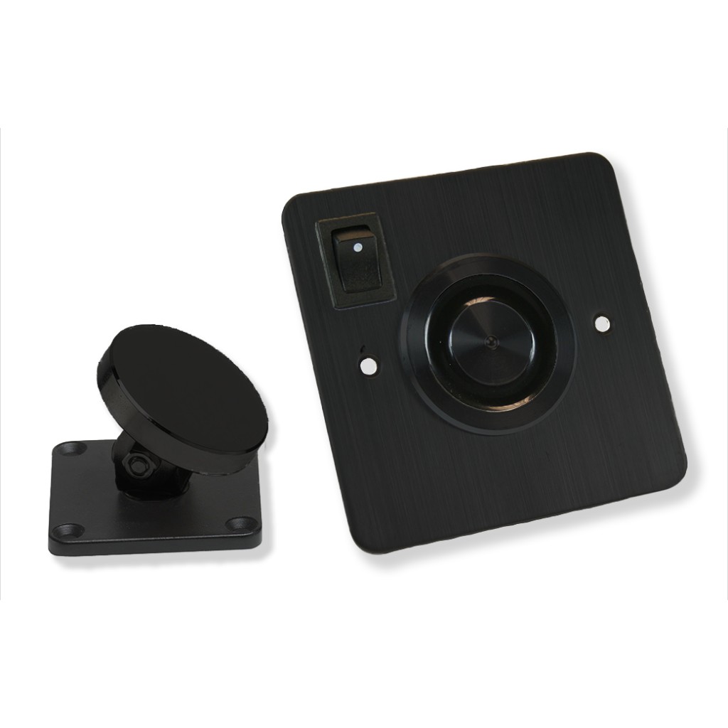 Synergy 24Vdc Door Retaining Magnet & Adjustable Angle Armature Plate – Matt Black
