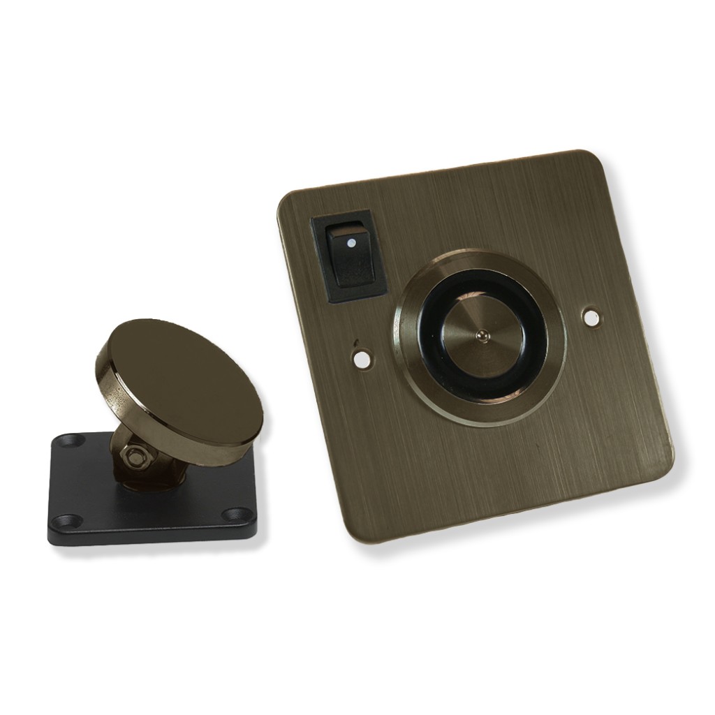 Synergy 24Vdc Door Retaining Magnet & Adjustable Angle Armature Plate – Adonic Matt Bronze