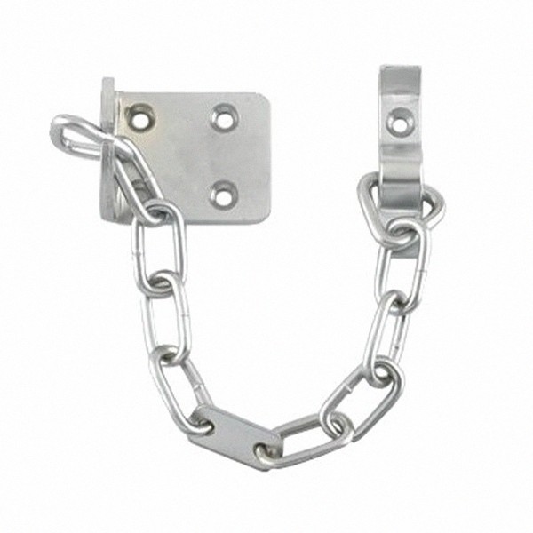 Chubb WS6 Security Door Chain - Satin Chrome Plate
