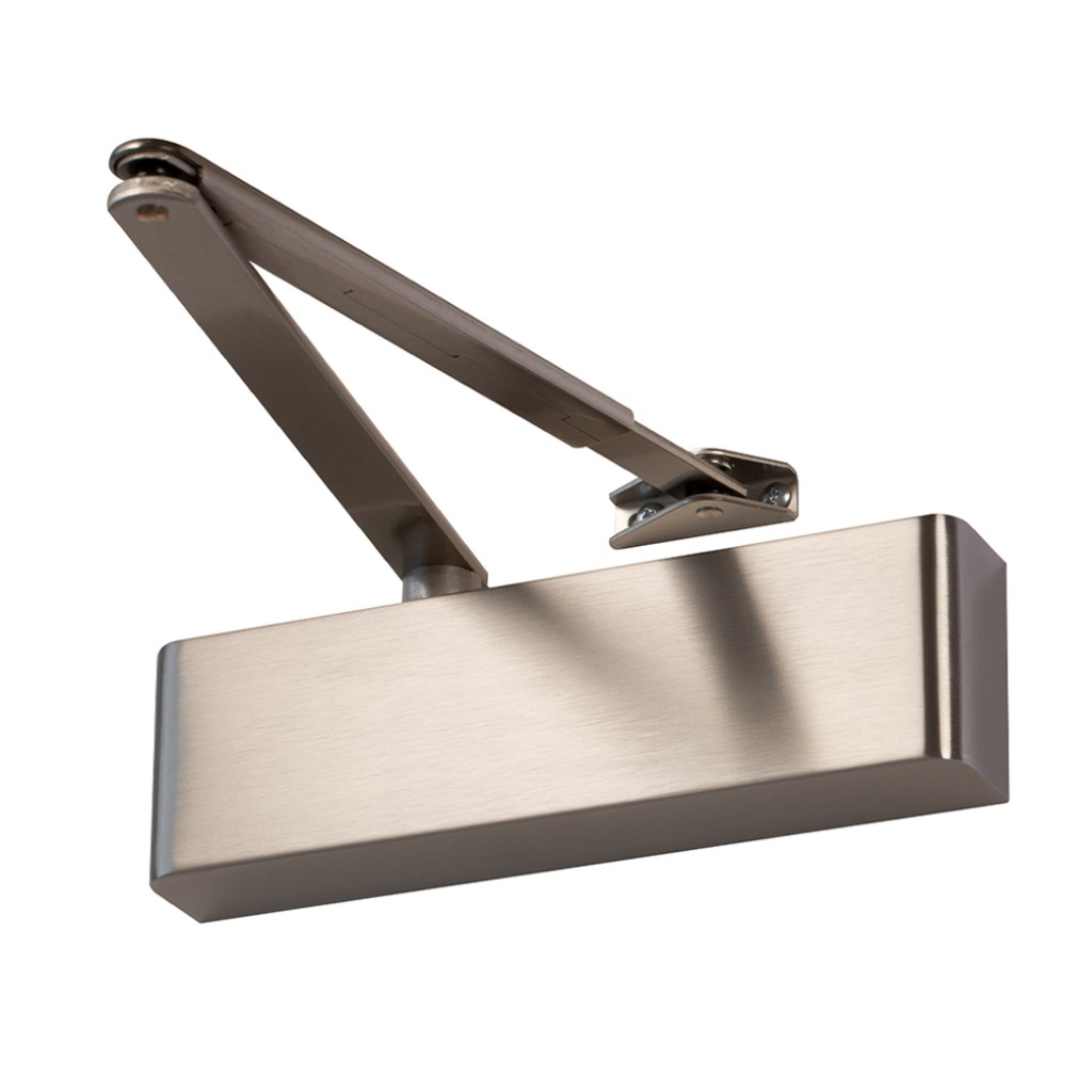 Ultra Heavy Duty Adjustable Power Hydraulic Door Closer for doors up to 120kg – Satin Stainless Steel