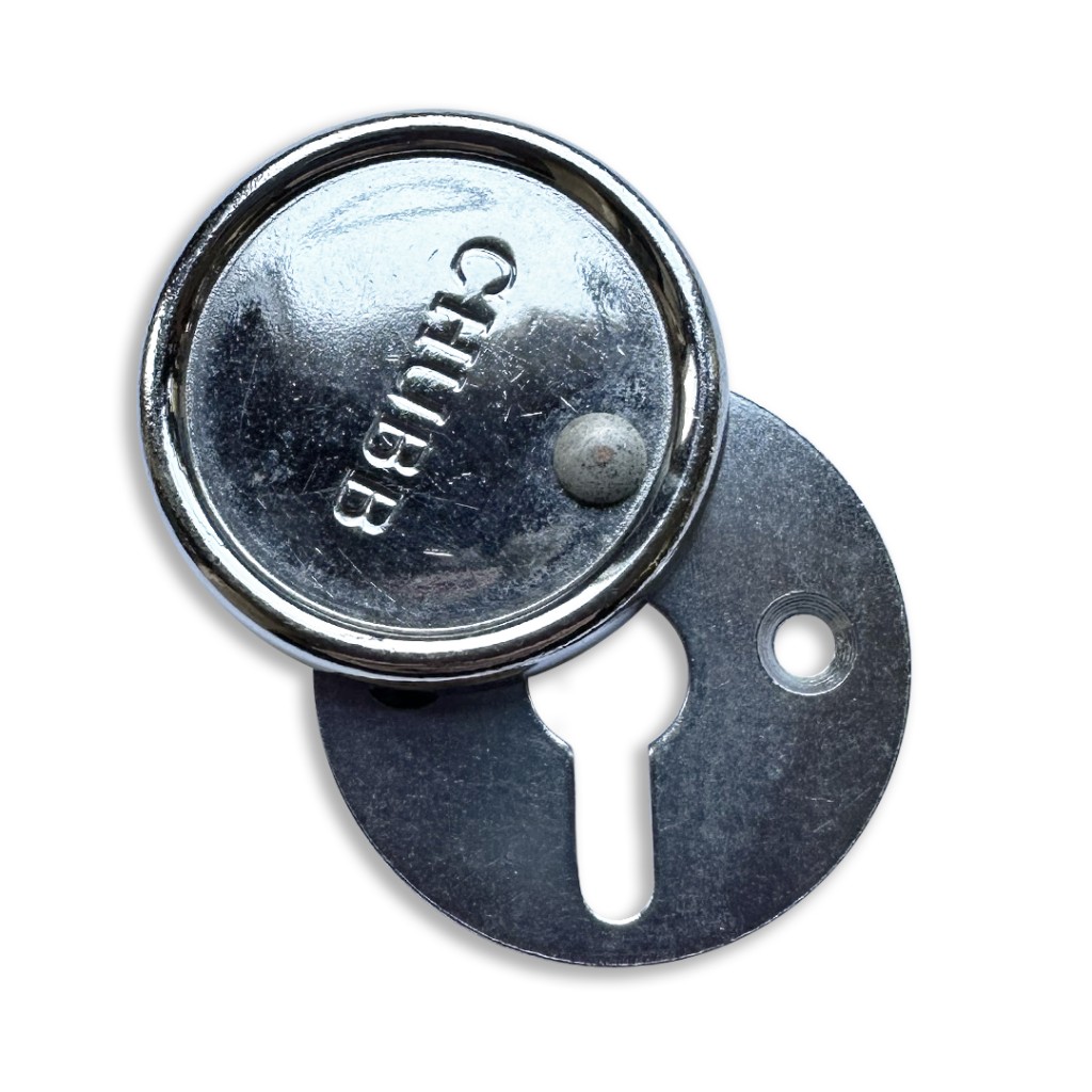 Chubb Covered Round Keyhole Escutcheon