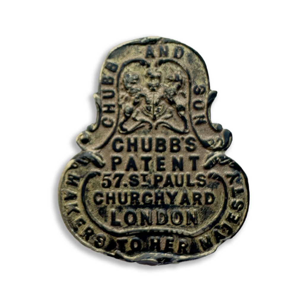 Chubb & Son Victorian Sliding Brass Key Escutcheon