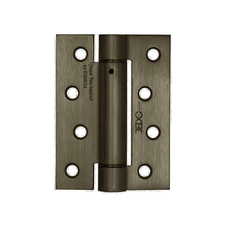 Single Action Adjustable Spring Hinge Set 102mm x 76mm x 3mm – Adonic Matt Bronze