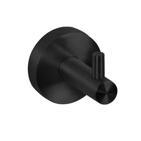 Dolphin BC725 Matt Black Single Robe or Coat Hook