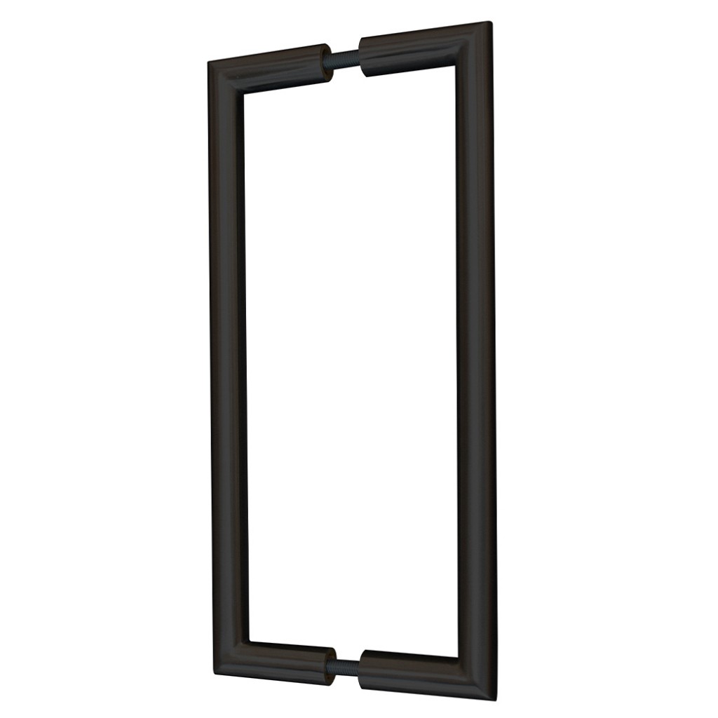 Mitred Pull Handles – Back to Back Fixing – Antimicrobial Eco-Friendly Matt Black