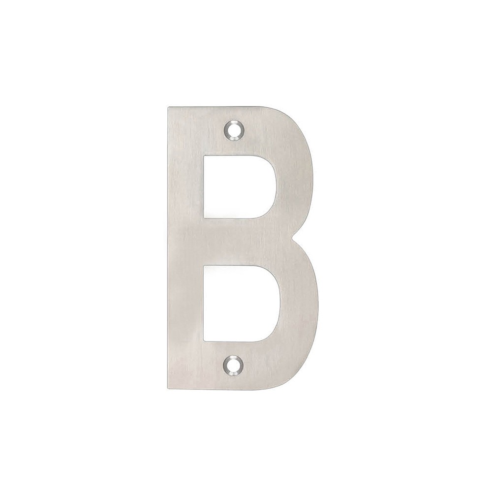Letter  B –  Available in 75mm & 100mm – Satin Stainless Steel