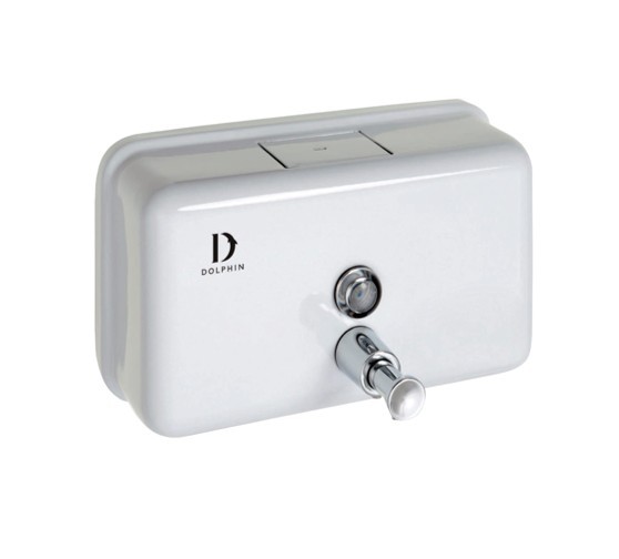 Dolphin BC913W Horizontal Liquid Soap Dispenser - Matt White