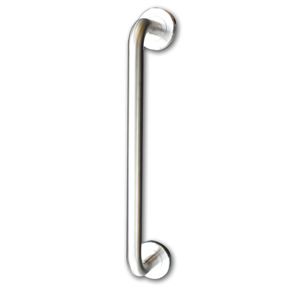 Tubular “D” Pull Handle – Face Fixing – Self-Sanitising Antimicrobial Satin Stainless Steel