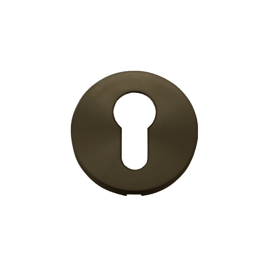 Euro Profile Concealed Fixing Escutcheons – Push on Rose – 52mm Ø – Adonic Matt Bronze