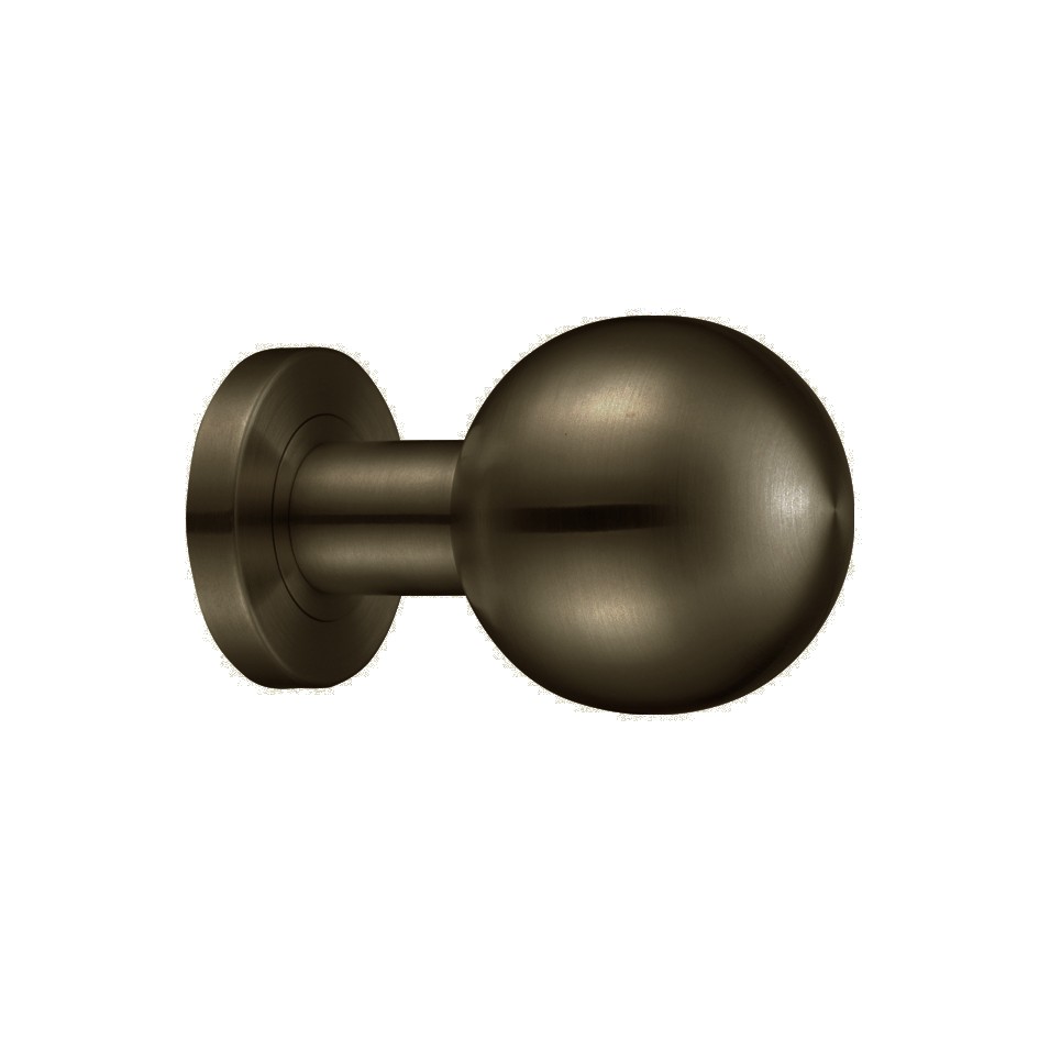 Mortice Ball Knob Furniture – Screw on Rose (Unsprung) – Adonic Matt Bronze