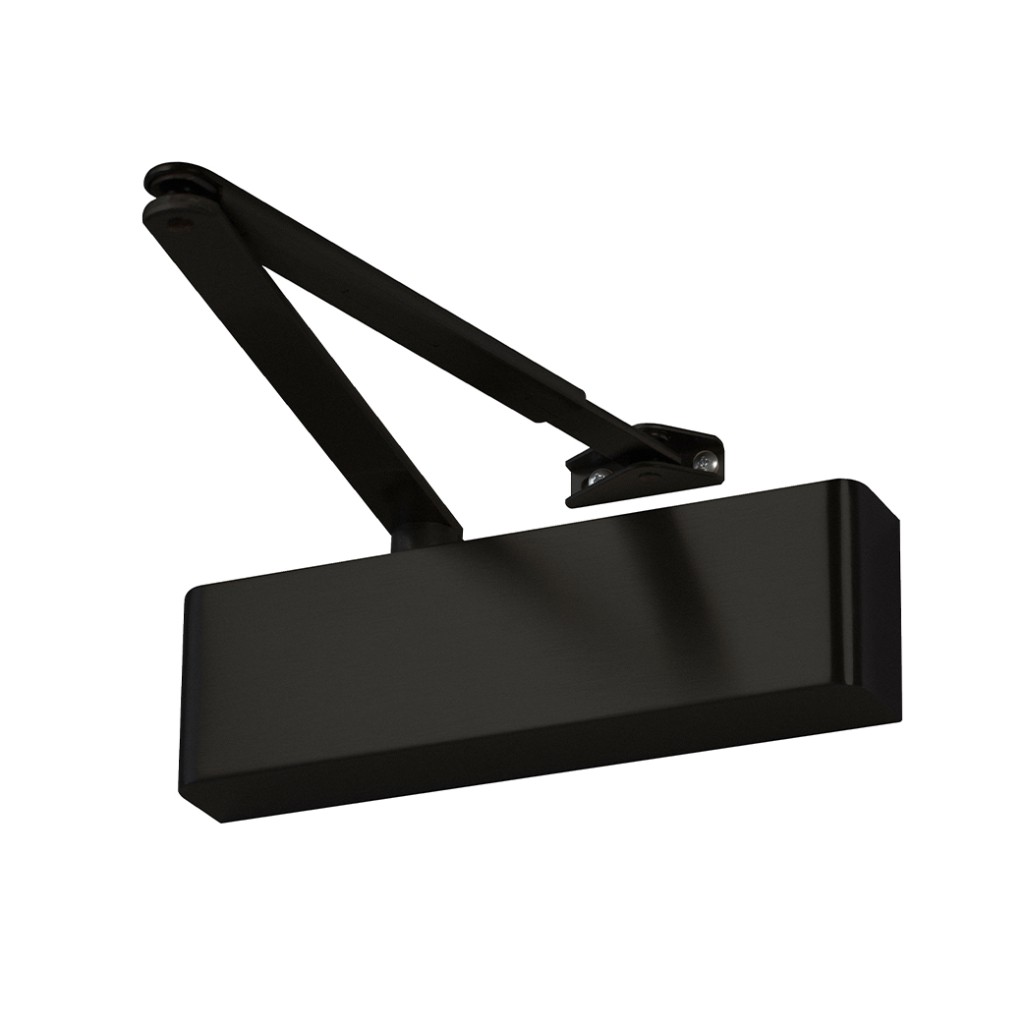 Heavy Duty Adjustable Power Hydraulic Door Closer – Matt Black