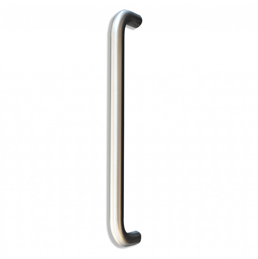 Tubular “D” Bolt Fixing Pull Handle – Antimicrobial Satin Stainless Steel