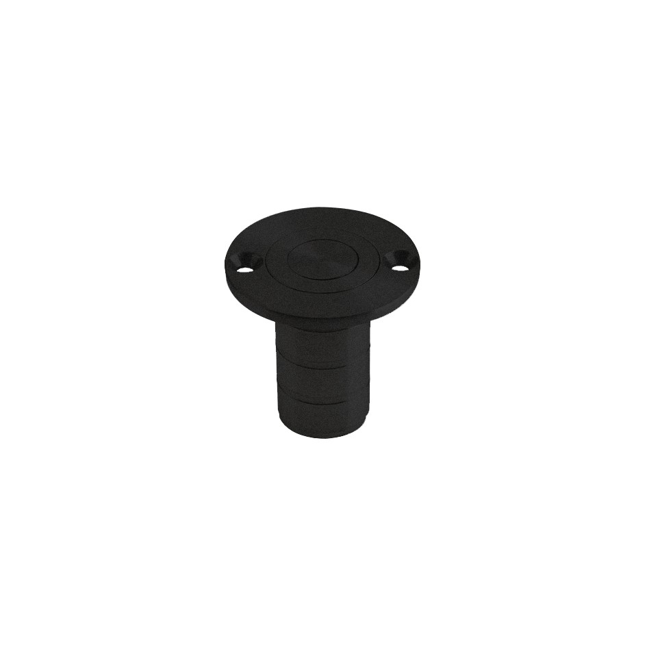 Dust Excluding Socket for Flush Bolts – Timber – Antimicrobial Eco-Friendly Matt Black