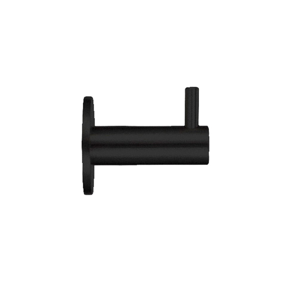 Peg Style Coat Hook on Rose – Antimicrobial Eco-Friendly Matt Black