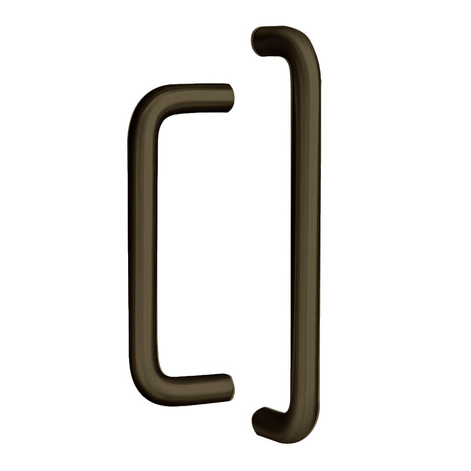 Round Bar Wardrobe & Cabinet ‘D’ Handles Complete with Bolt Through Fixings  – Adonic Matt Bronze