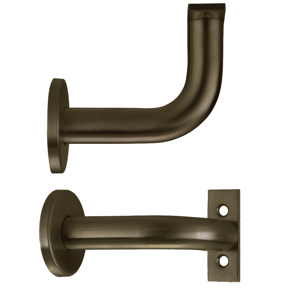 Concealed Face Fixing Handrail Brackets – Adonic Matt Bronze