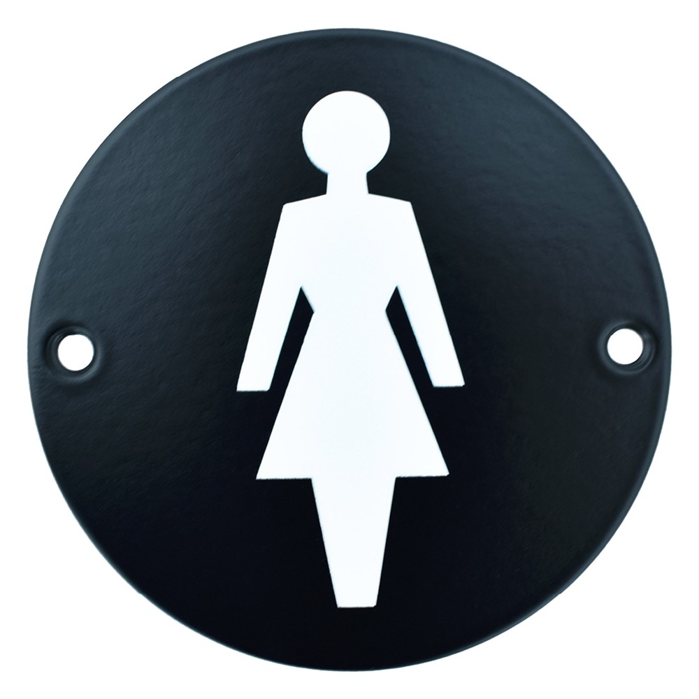 “Female” Symbol – Antimicrobial Eco-Friendly Matt Black