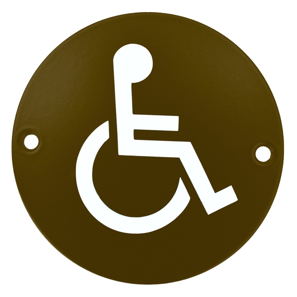 “Disabled facilities” symbol – Adonic Matt Bronze