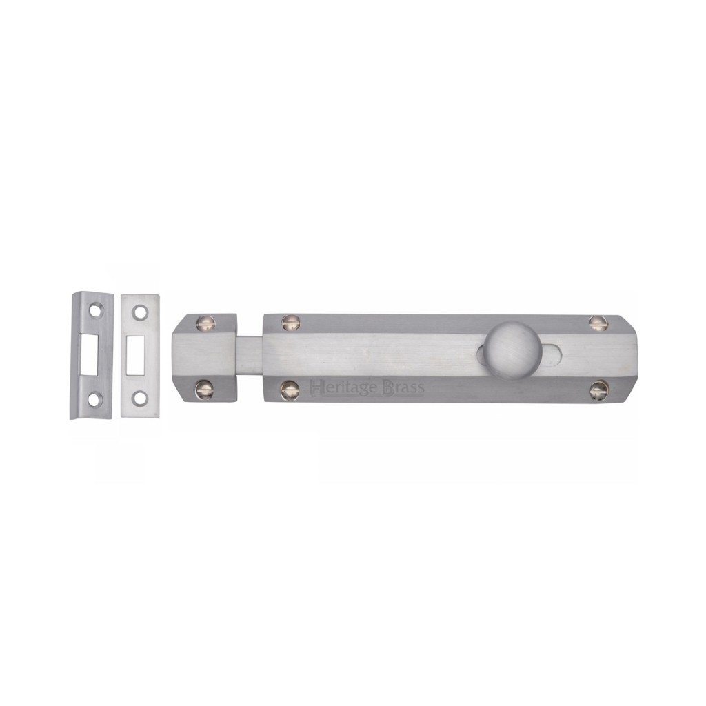 M Marcus Heritage Brass Door Bolt Flat 150mm