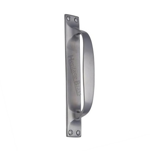 M Marcus Heritage Brass Pull Handle on Plate 152mm length