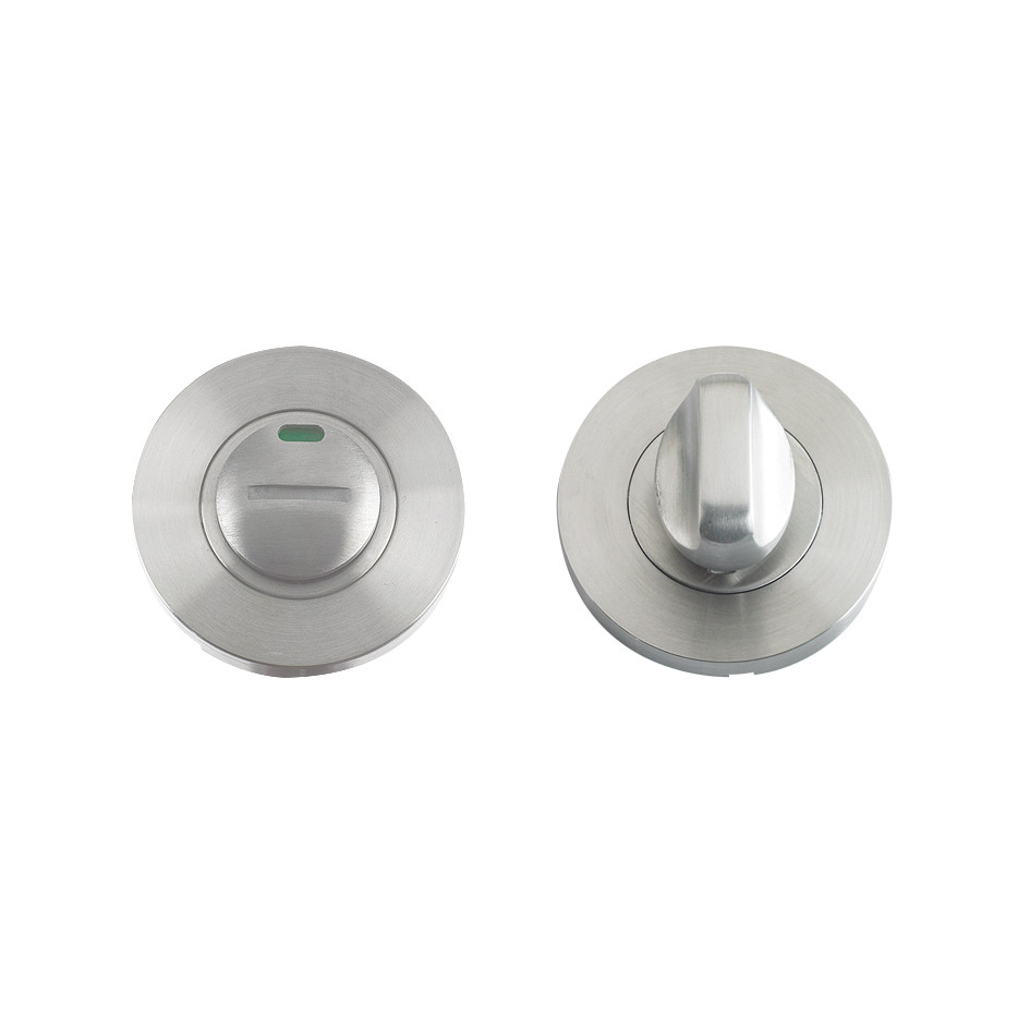 Standard Bathroom Turn & Release – Push on Rose – Antimicrobial Satin Stainless Steel