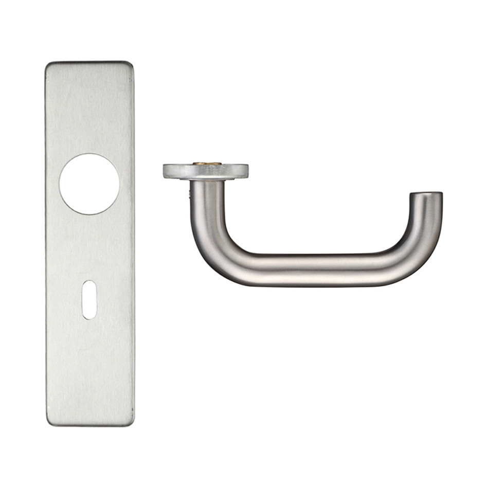 Traditional Lever Lock Furniture – Antimicrobial Satin Stainless Steel
