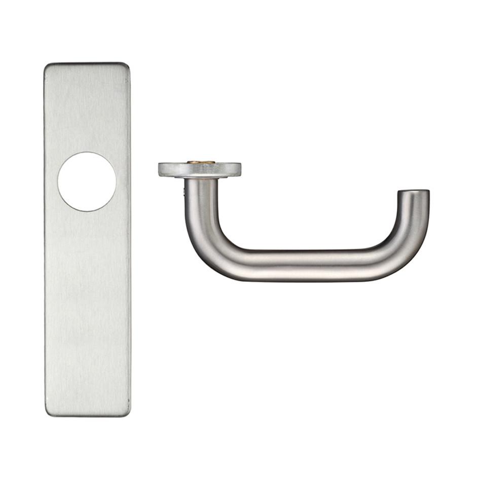 Traditional Lever Latch Furniture – Antimicrobial Satin Stainless Steel