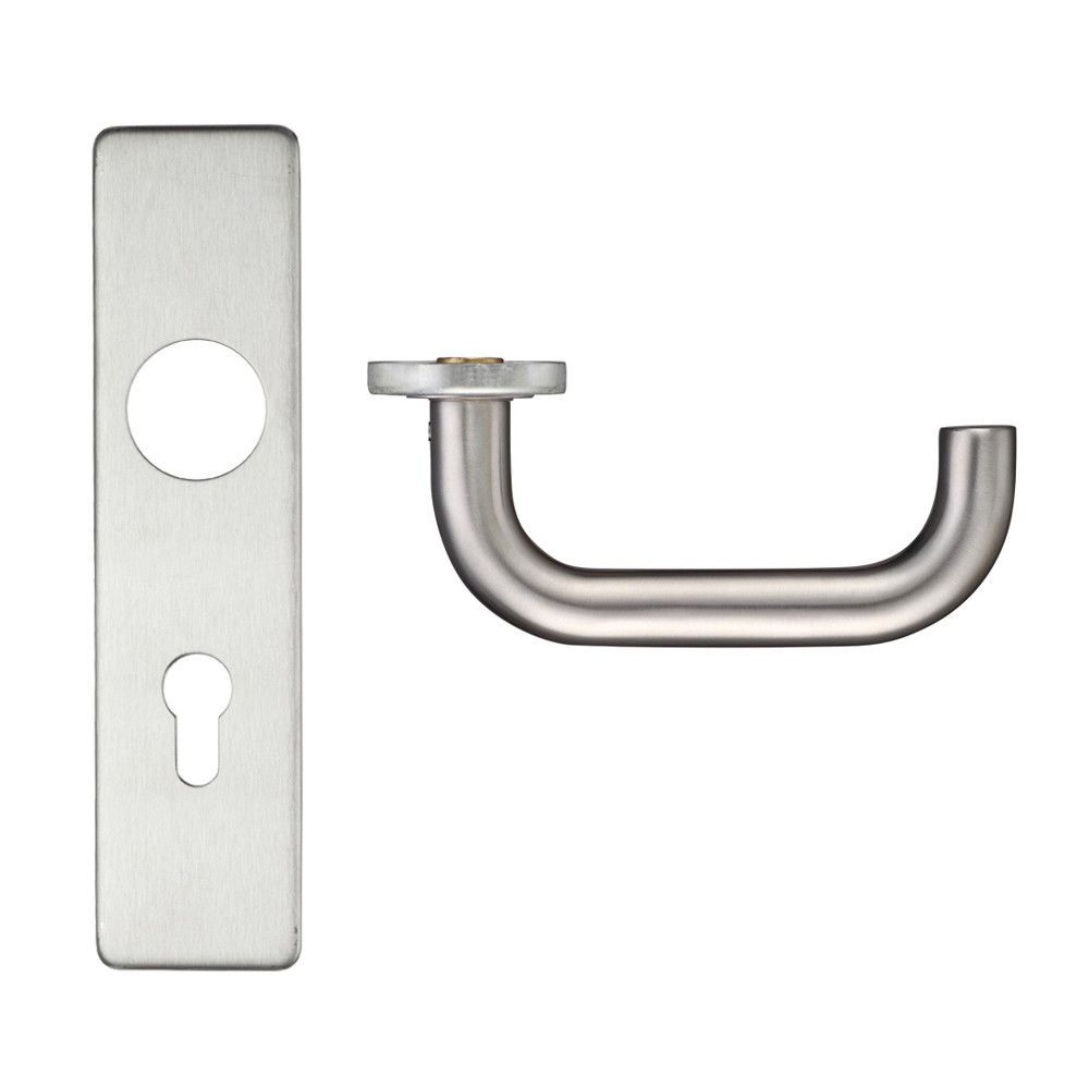 Euro Profile Lever Lock Furniture for DIN Lock Cases – Antimicrobial Satin Stainless Steel