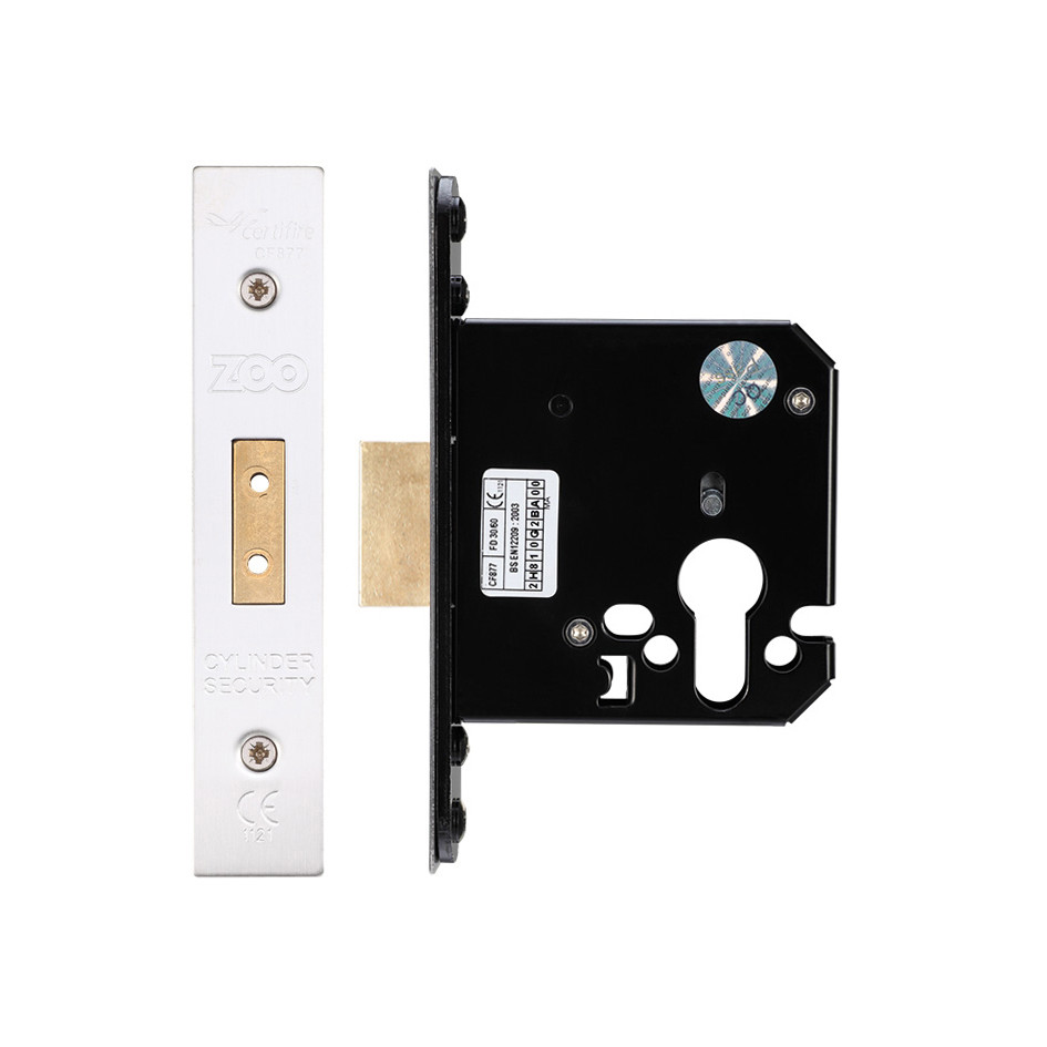 Heavy Duty Euro Deadlock Case – Antimicrobial Satin Stainless Steel