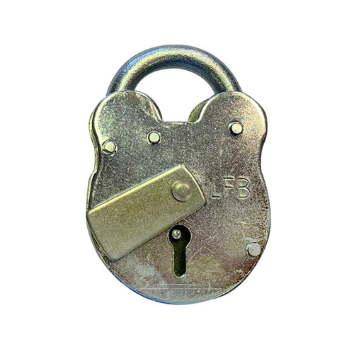 LFB London Fire Brigade Padlock – Antimicrobial Bright Nickel Plate 