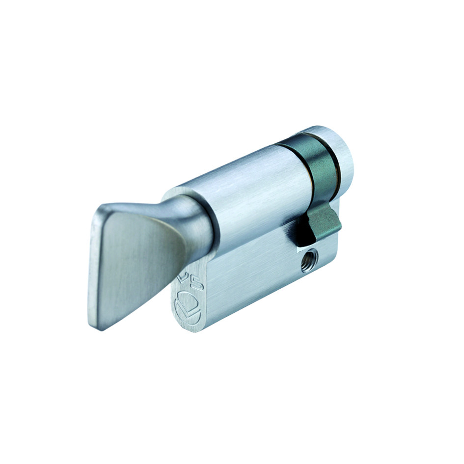 Euro Profile Turn Only (ET) – Antimicrobial Satin Chrome Plate