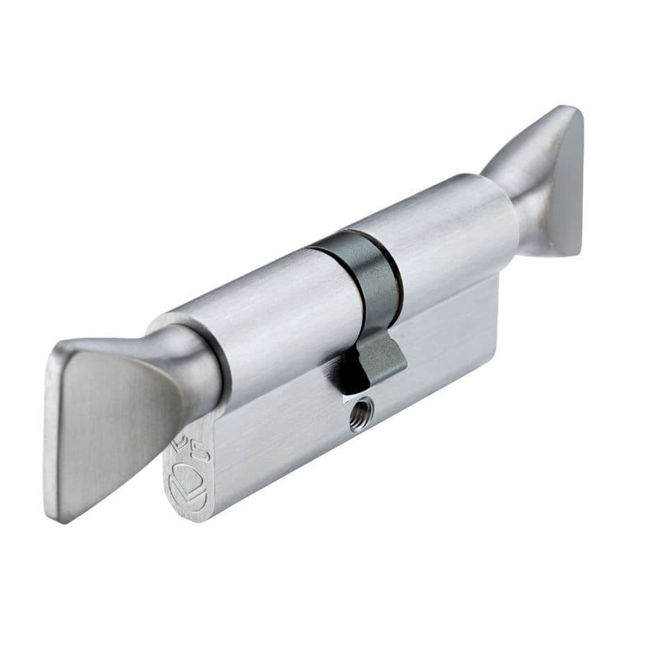 Euro Profile Double Turn (DT) – Antimicrobial Satin Chrome Plate