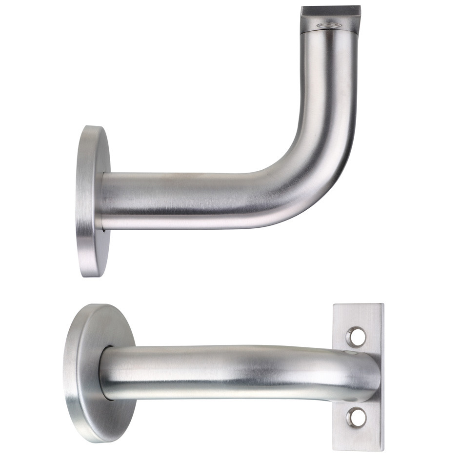 Concealed Face Fixing Handrail Brackets – Antimicrobial Satin Stainless Steel