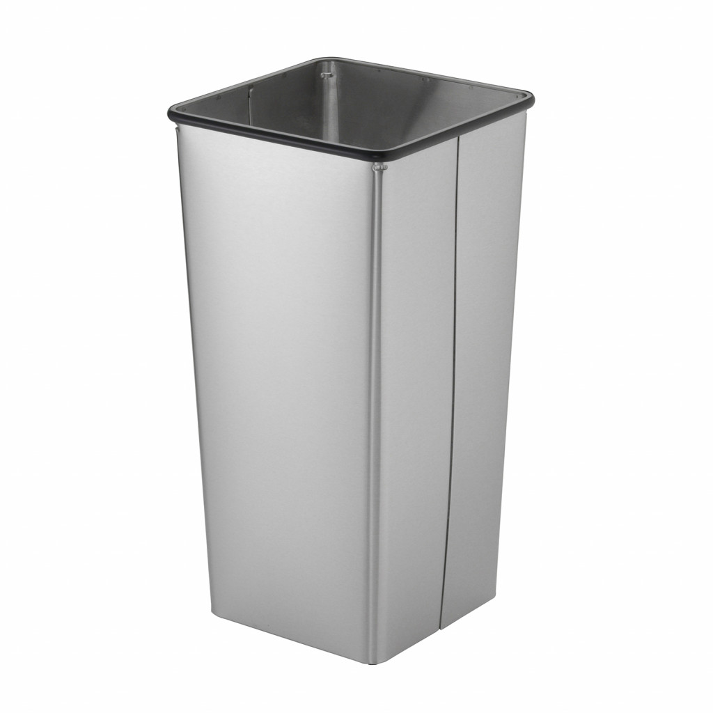 Bobrick B-2260 ClassicSeries® Floor-Standing Open-Top Waste Bin – 49.2L Capacity