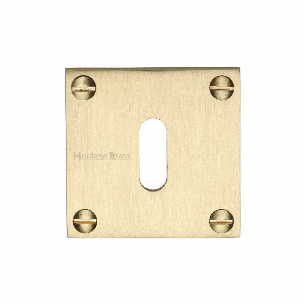 Heritage Brass Square Standard Keyhole Escutcheon – 54 x 54mm