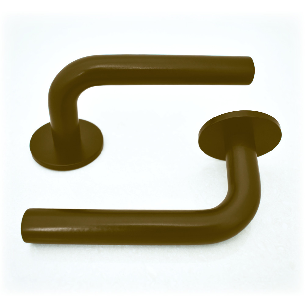 Round Bar Parallel Lever Handles – Adonic Matt Bronze Powder Coated