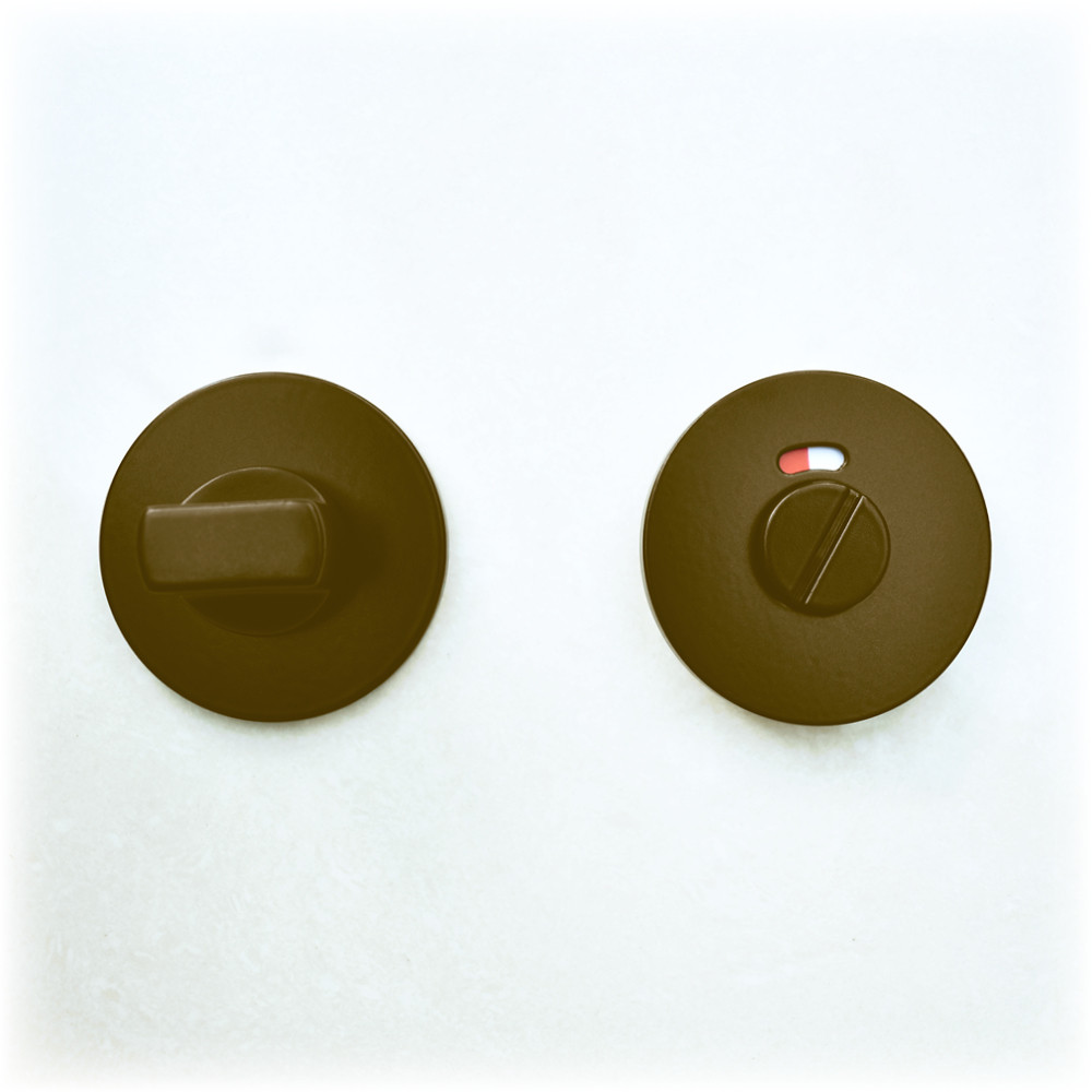 Slimline Standard Bathroom Turn & Release – Adonic Matt Bronze Powder Coated - 52mm Ø