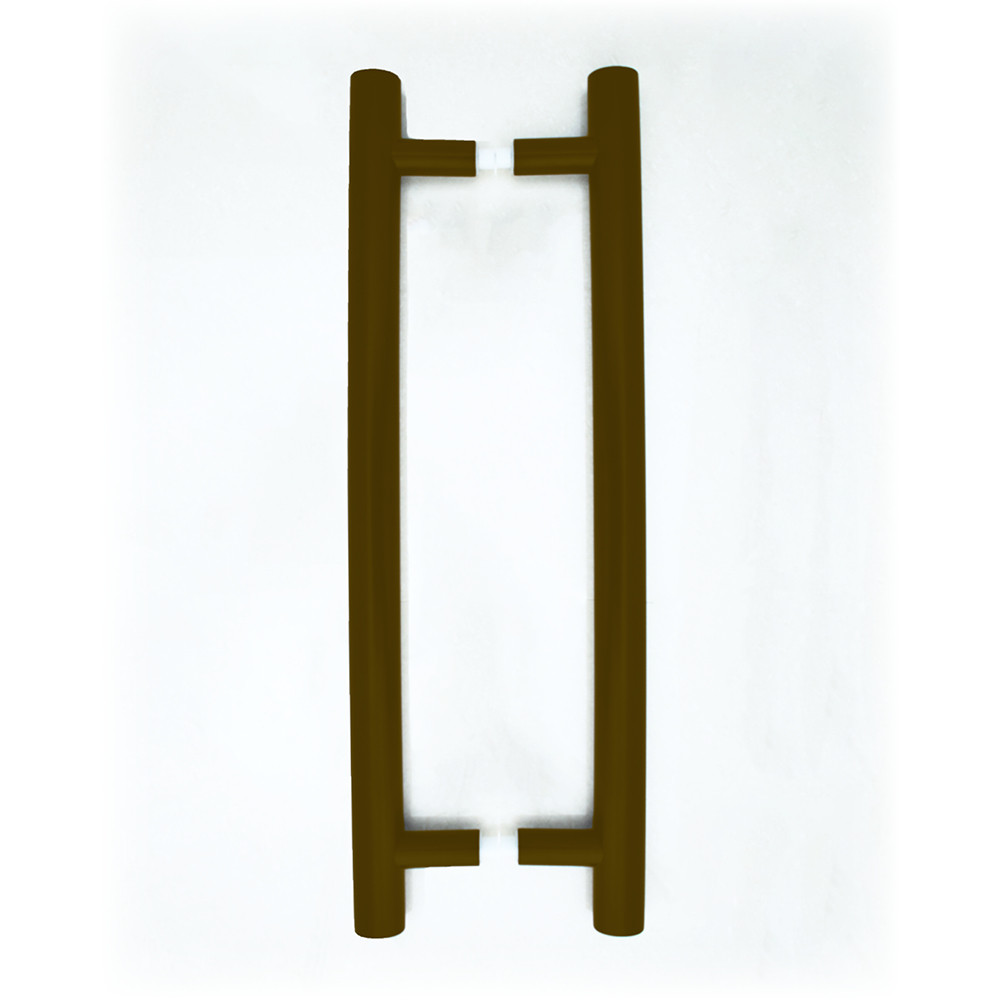“T-bar” Pull Handles with Back to Back Fixings – Adonic Matt Bronze Powder Coated