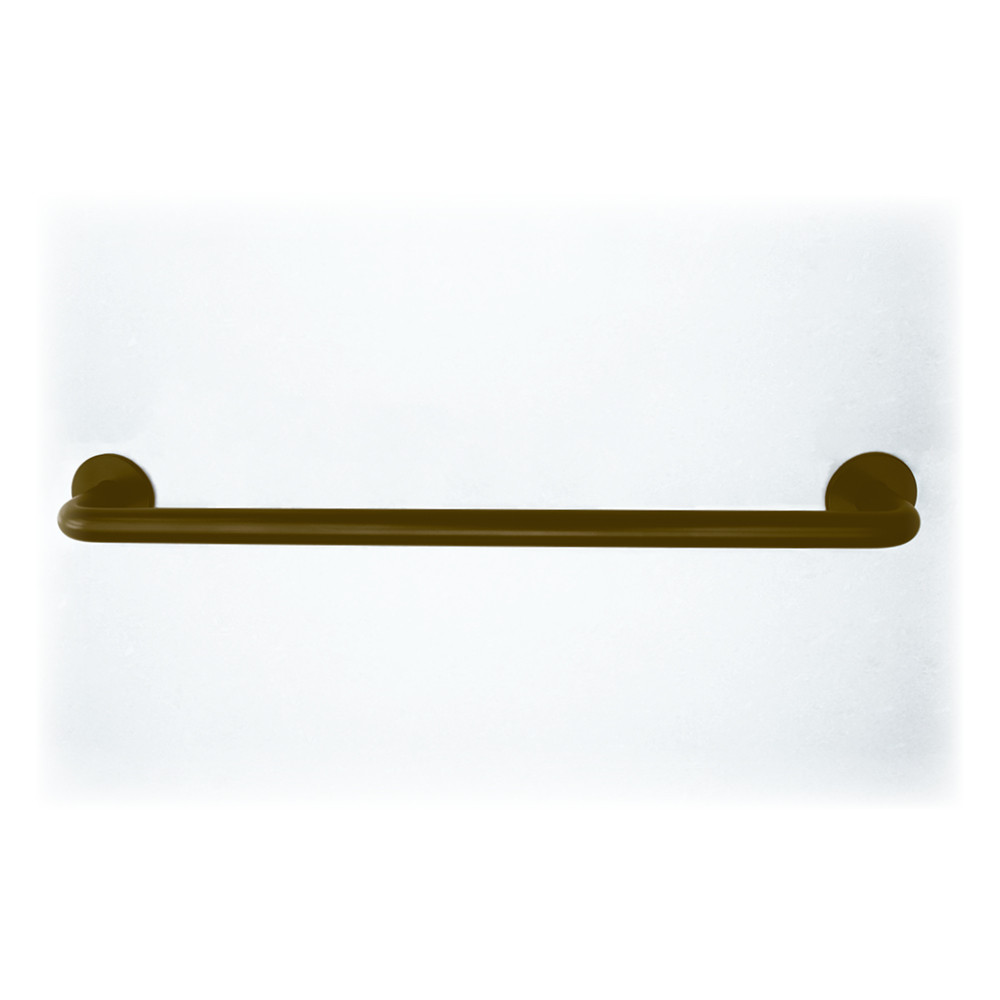 Round Bar Towel Rail with Concealed Face Fixing Roses – Adonic Matt Bronze Powder Coated