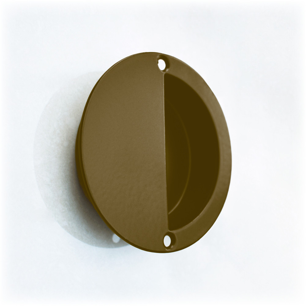 “Half Moon” Flush Handle 90mm Ø – Adonic Matt Bronze Powder Coated