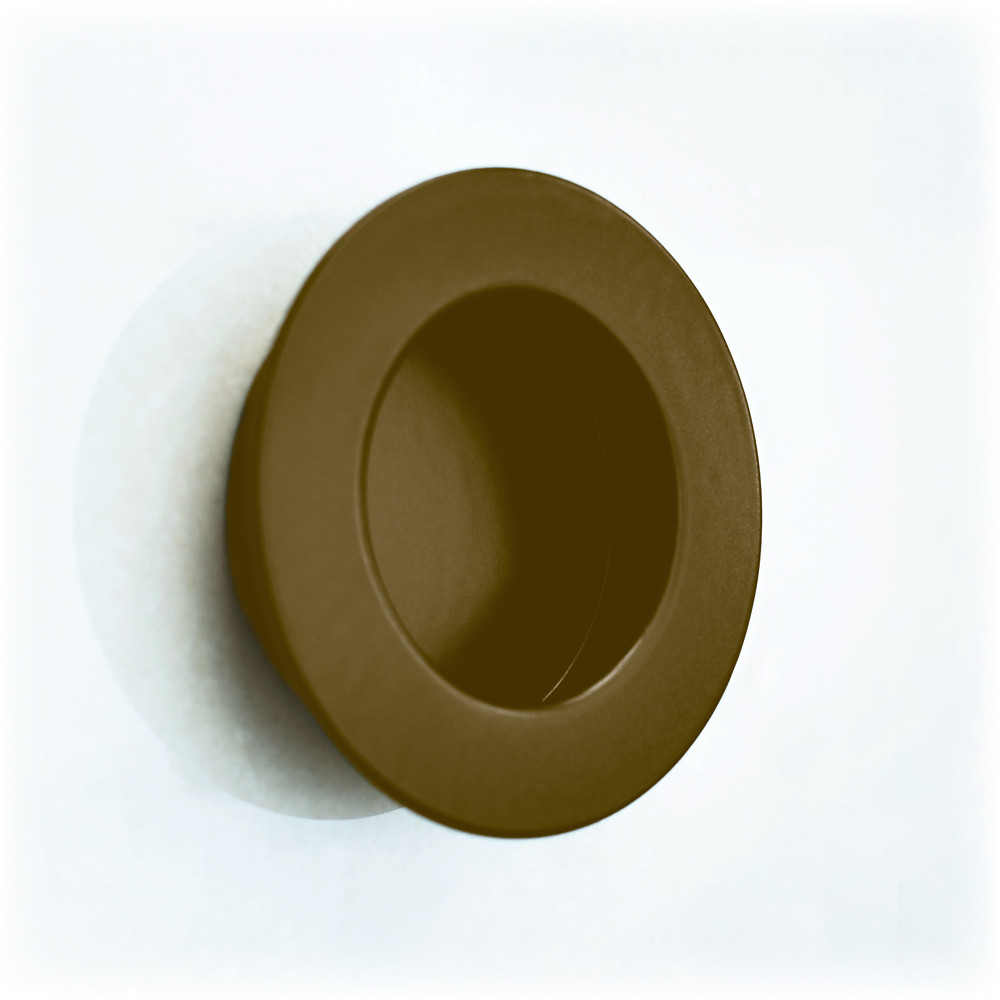 Circular Flush Handle 65mm Ø – Adonic Matt Bronze Powder Coated