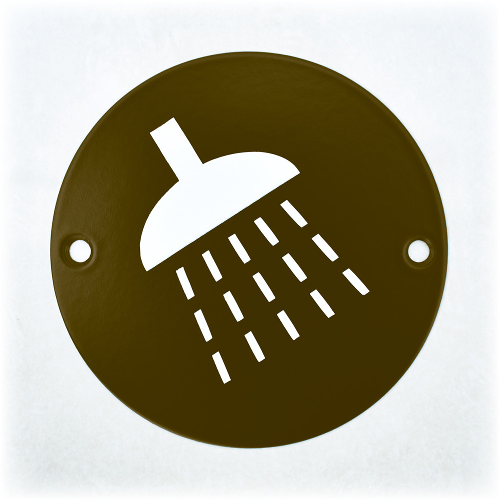 “Shower” Symbol – Adonic Matt Bronze Powder Coated